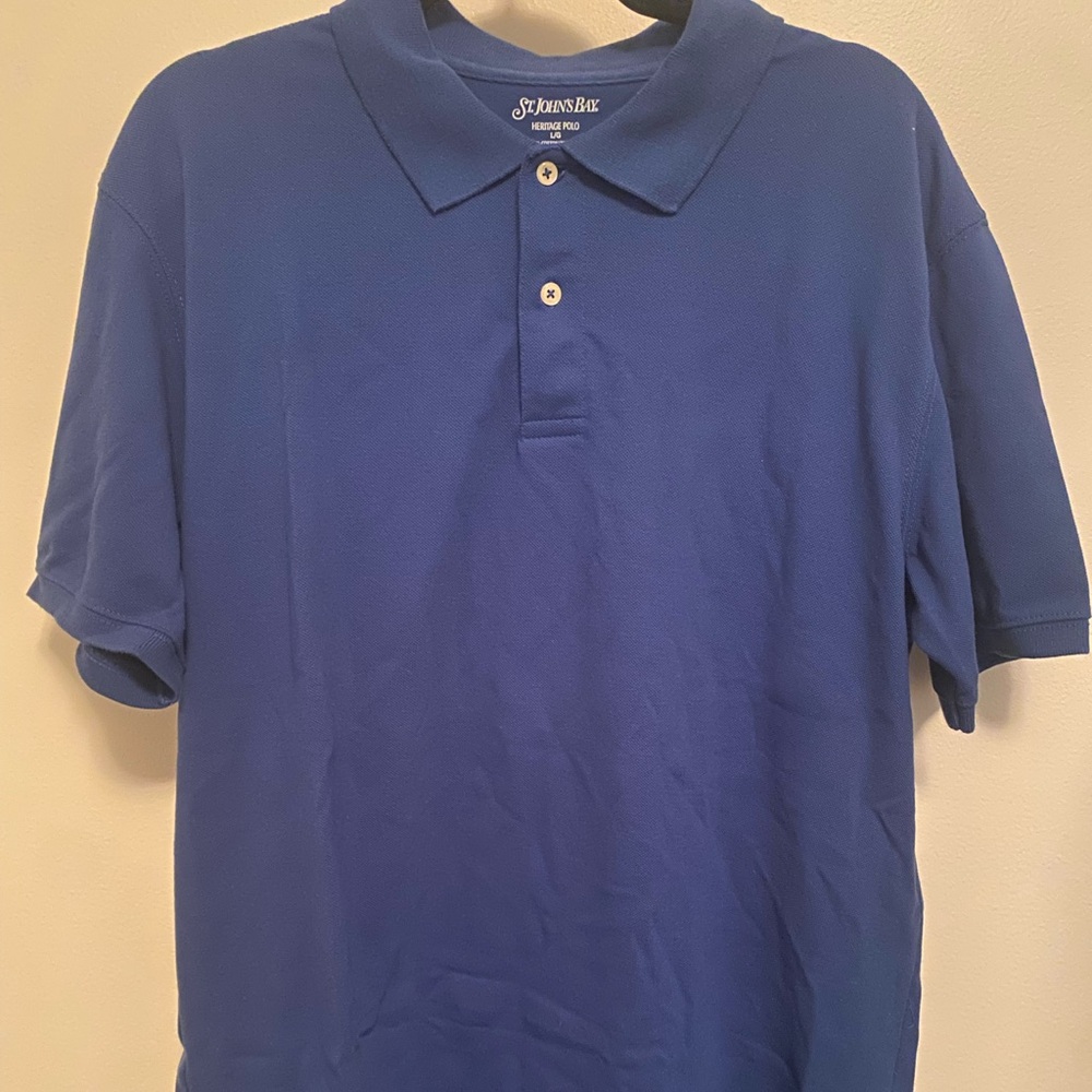 St. John's Bay Royal Blue Polo Shirt